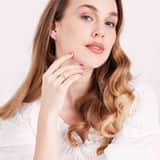 Zilveren goldplated ring met zirkonia voor dames