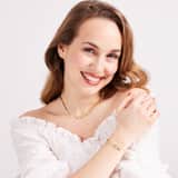 Zilveren goldplated ketting voor dames