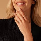 Ring, 925 Silber, vergoldet, Gourmetglied