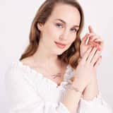 Zilveren naamketting infinity/heart/heartbeat
