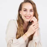 Stainless steel goldplated fantasiearmband met sterrenbeeld Vissen voor dames
