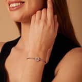 Stainless steel armband met letter - H