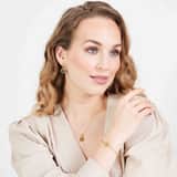 Stainless steel goldplated oorringen munt voor dames