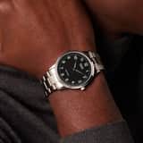 Q&Q herenhorloge met stainless steel band