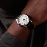 Q&Q herenhorloge met leren band