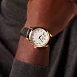 Q&Q herenhorloge met leren band