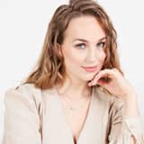 Zilveren roséplated naamketting voor dames