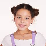 2 Edelstahlohrstecker Disney Minnie Mouse mit rosa Kristall