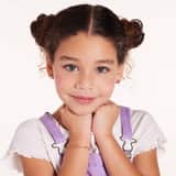 Vergoldetes Edelstahlarmband Minnie Mouse mit rosa Kristall