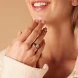 Silberner Ring mattglänzend mit Zirkonia