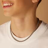 Stainless steel ketting met koningsschakel