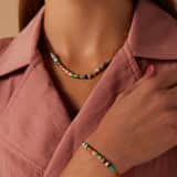 Armband aus Edelstahl, vergoldet, mit Closed-Glied