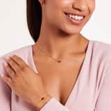 Stainless steel goldplated armband vintage ruby