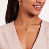 Stainless steel goldplated ketting met hanger voor dames