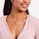 Stainless steel goldplated oorknoppen vintage light peach voor dames