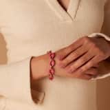 Stainless steel goldplated fantasiearmband voor dames