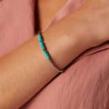 Armband aus Edelstahl mit Türkis