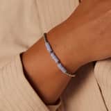 Stainless steel armband met blue lace agaat