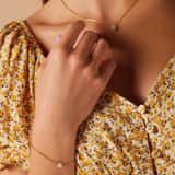 Stainless steel goldplated fantasiearmband voor dames