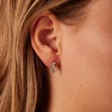 Zilveren oorknoppen 5 zirkonia voor dames