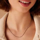 Stainless steel figaro ketting unisex 2mm breed
