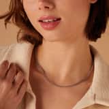 Stainless steel schakelketting 4mm voor dames