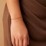Stainless steel goldplated armband figaro 2mm