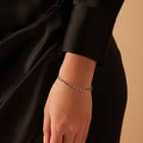 Armband mit Figaroglied aus Edelstahl, 4 mm