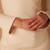 Stainless steel goldplated armband closed forever 4mm