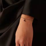 Stainless steel goldplated armband geboortesteen januari