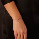 Stainless steel armband geboortesteen maart