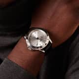 Q & Q Heren Horloge Zwart PU leer
