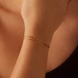 Zilveren goldplated armband voor dames