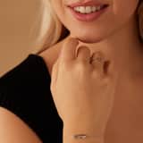 Zilveren armband hanger ovaal