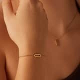 Zilveren goldplated armband voor dames
