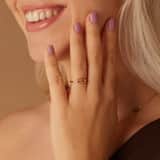 Ring, 925 Silber, vergoldet, oval