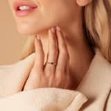 Ring, 375er Gelbgold, mit blauem Zirkonia