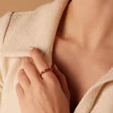 Stainless steel goldplated ring met zirkonia voor dames