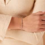 Tennisarmband aus Edelstahl, mit weißem kubischem Zirkonia, Buchstabe: Q