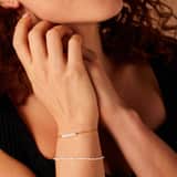 Armband, 925 Silber, vergoldet, Süßwasserperle
