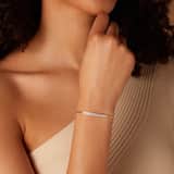 Vergoldetes Armband aus 925 Silber, Plättchen, Kristallsteine