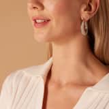 Camille stainless steel oorringen plat met bewerking voor dames