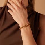 Armband aus Edelstahl, vergoldet, poliert, breit