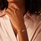 Stainless steel goldplated armbanden set hart voor dames