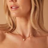 Myla stainless steel goldplated ketting met parel voor dames