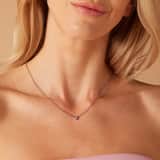 Myla stainless steel goldplated ketting hart met zirkonia voor dames