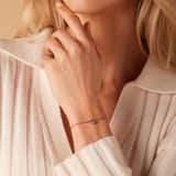Stainless steel goldplated armband met hart zirkonia