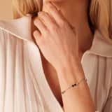 Armband aus Edelstahl mit Anhänger flach/rund