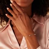 Stainless steel armband gemstone White Agate
