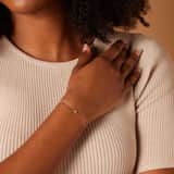 Zilveren goldplated armband voor dames